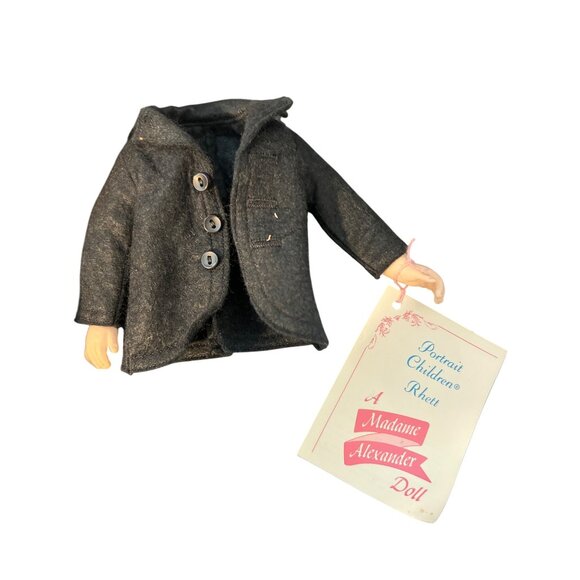 Vintage Madame Alexander Rhett Butler Doll Tags Arms Broken Wrong Box Estate 11" - Picture 4 of 6